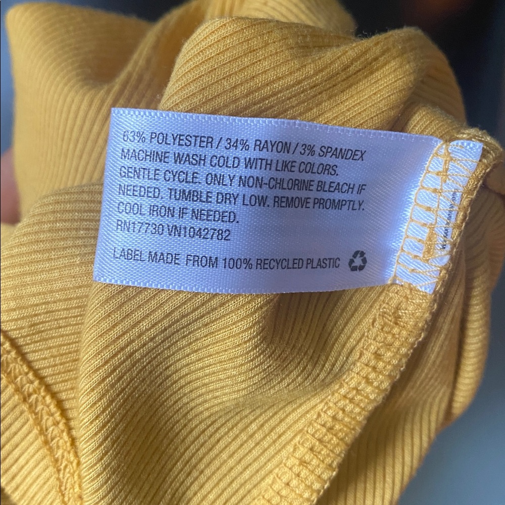 Wild Fable Mustard Ribbed Dress - Picture 12 of 12